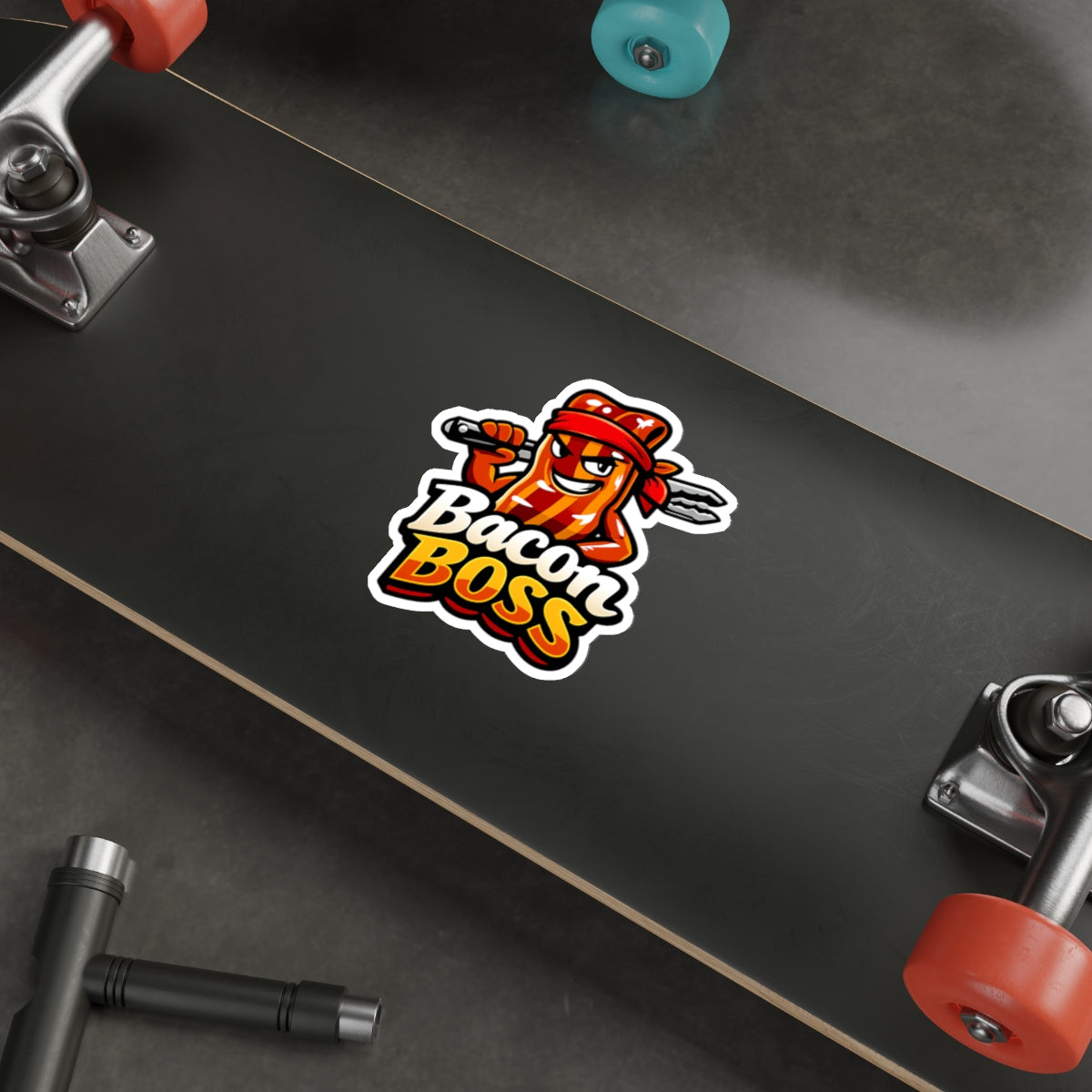 Bacon Boss Die-Cut Sticker — Funny BBQ Sticker