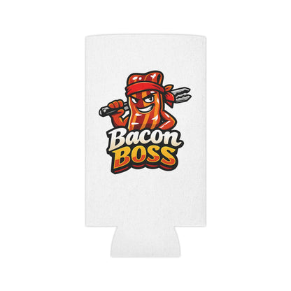 Bacon Boss Can Cooler — Funny BBQ Beer Koozie