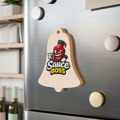 Sauce Boss Wooden Ornament — Funny BBQ Christmas Ornament