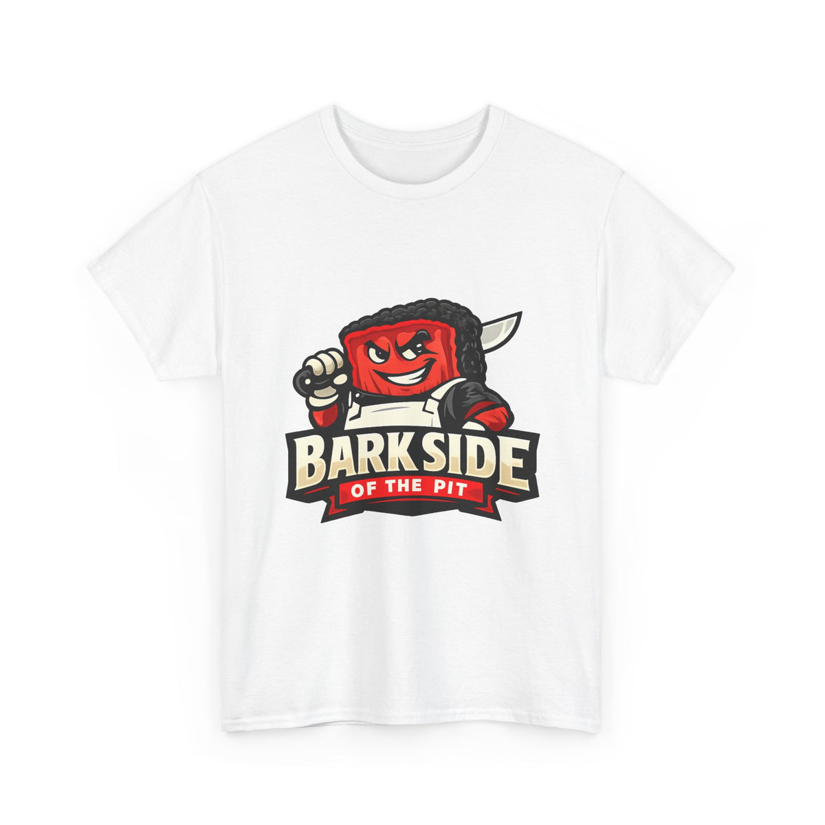 Barkside of the Pit Tee — Funny BBQ Grill Mascot T-Shirt