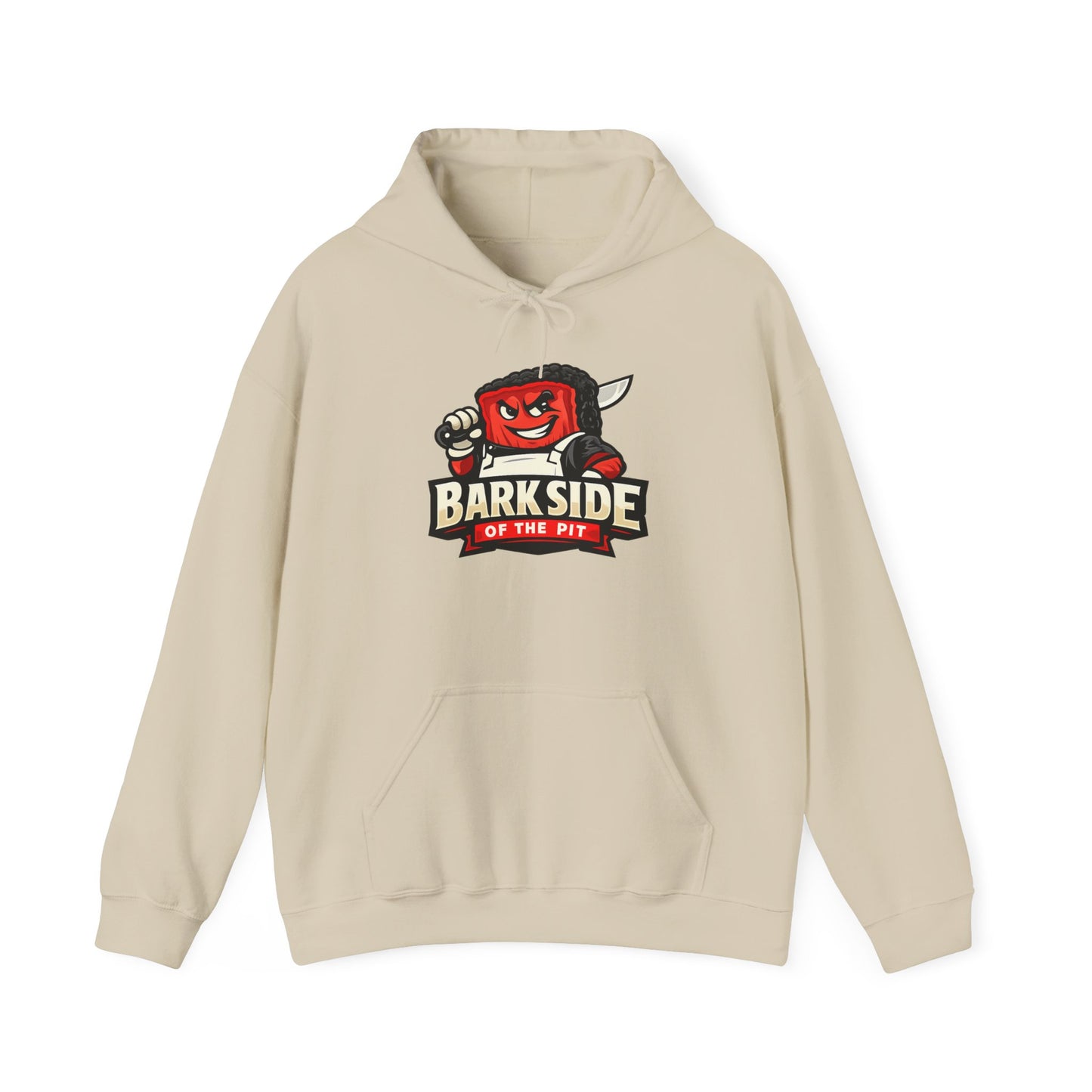 Barkside of the Pit Hoodie — Funny BBQ Grill Mascot Pullover