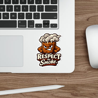 Respect the Smoke Die-Cut Sticker — Funny BBQ Sticker
