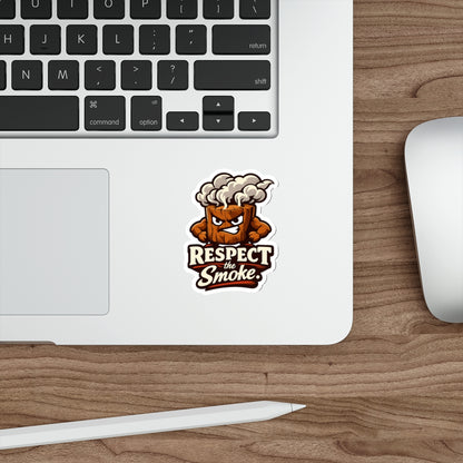 Respect the Smoke Die-Cut Sticker — Funny BBQ Sticker