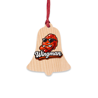 Wingman Wooden Ornament — Funny BBQ Christmas Ornament