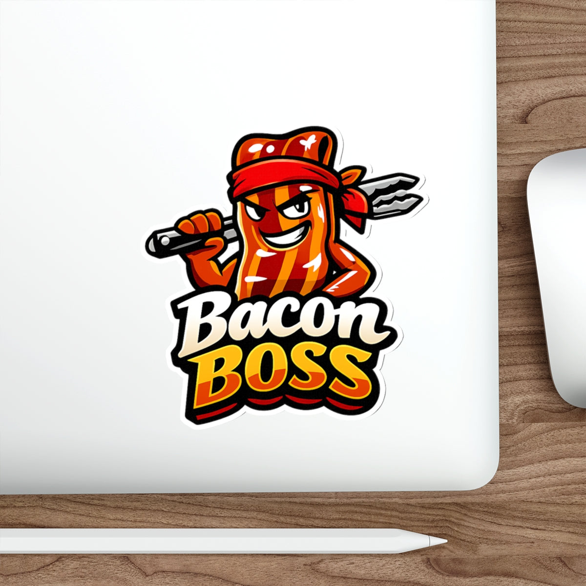 Bacon Boss Die-Cut Sticker — Funny BBQ Sticker