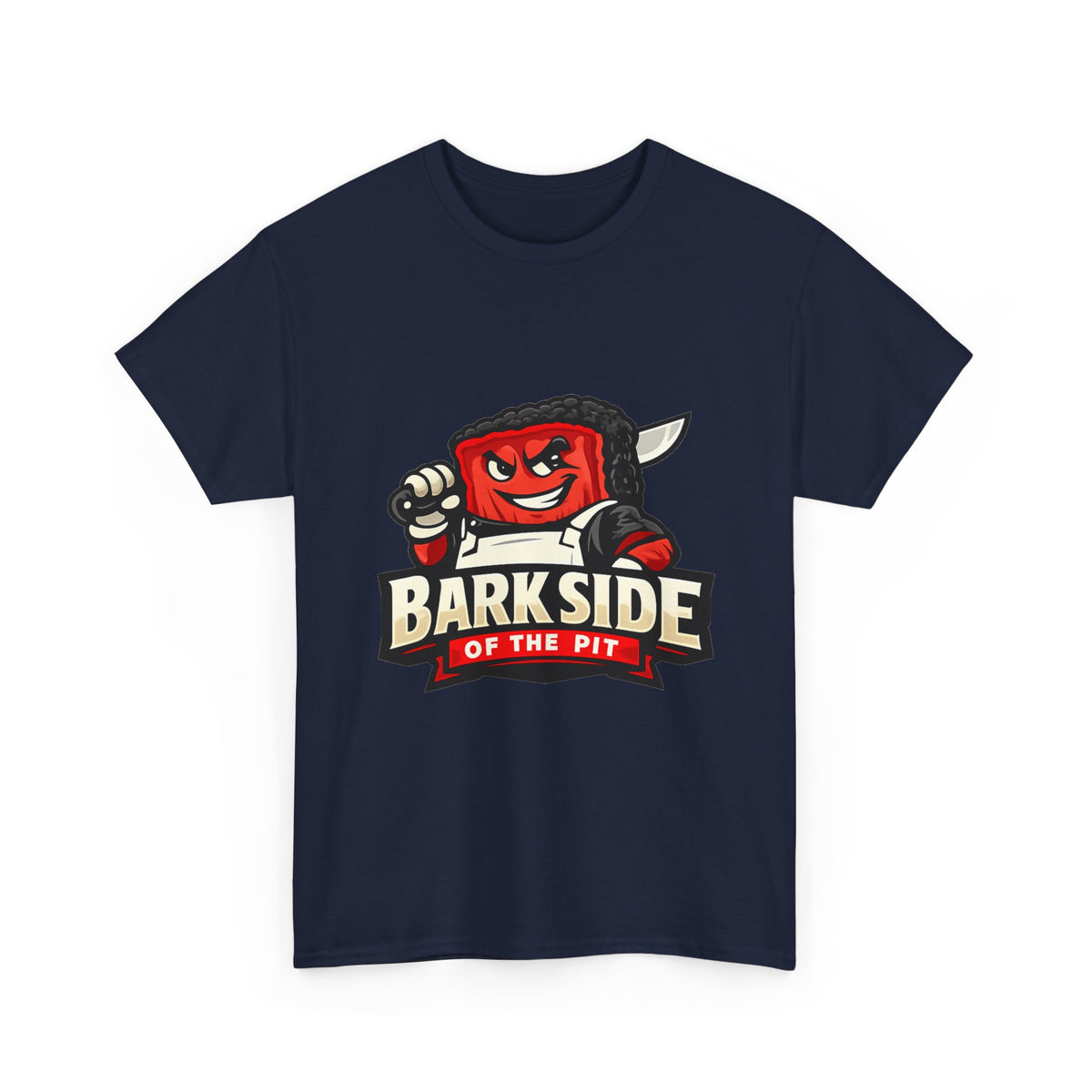 Barkside of the Pit Tee — Funny BBQ Grill Mascot T-Shirt