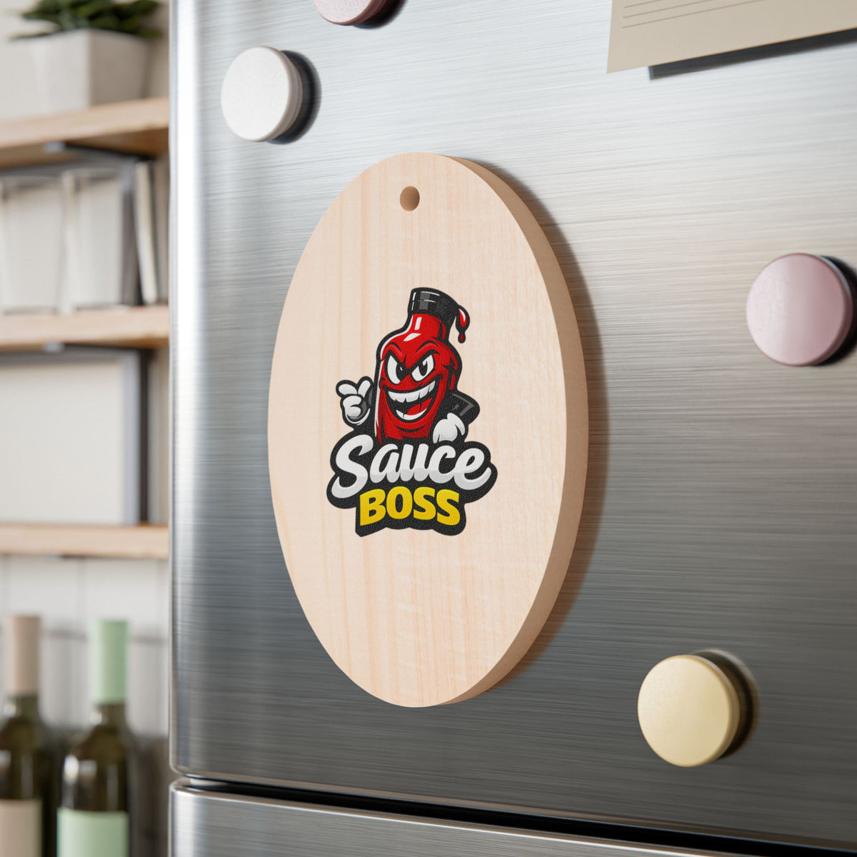 Sauce Boss Wooden Ornament — Funny BBQ Christmas Ornament