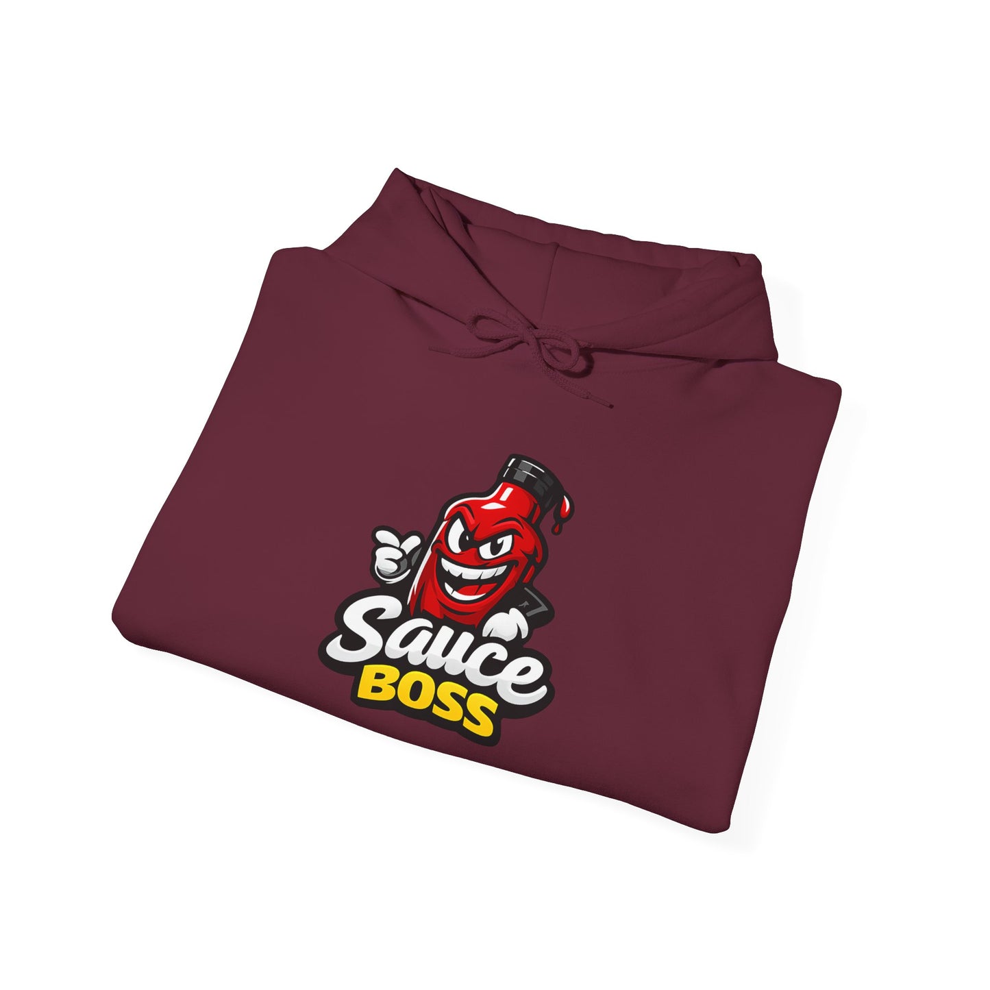 Sauce Boss Hoodie — Funny Hot Sauce Logo Pullover