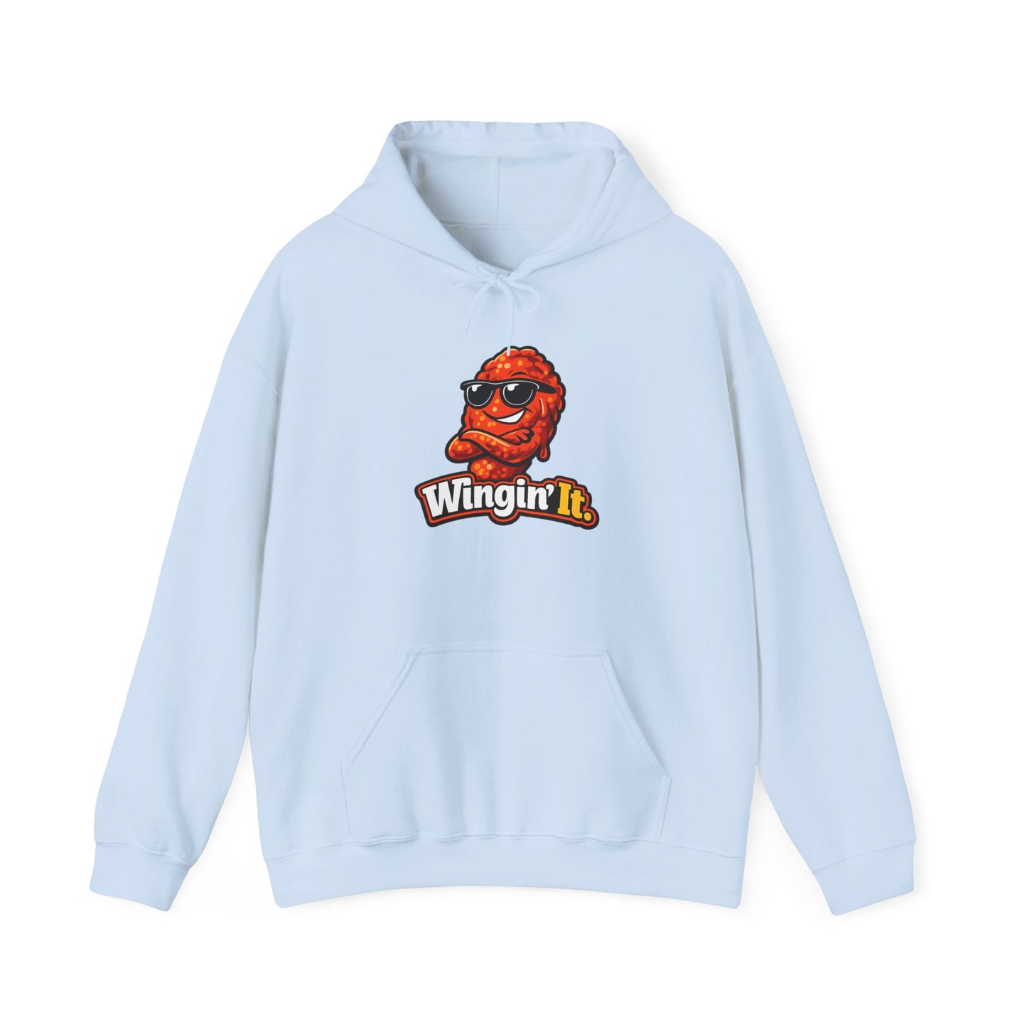 Wingin' It Chicken Wing Hoodie — Funny Foodie Comfort Pullover