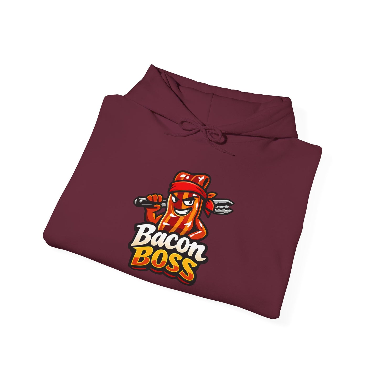 Bacon Boss Hoodie — Funny Chef Bacon Graphic Pullover