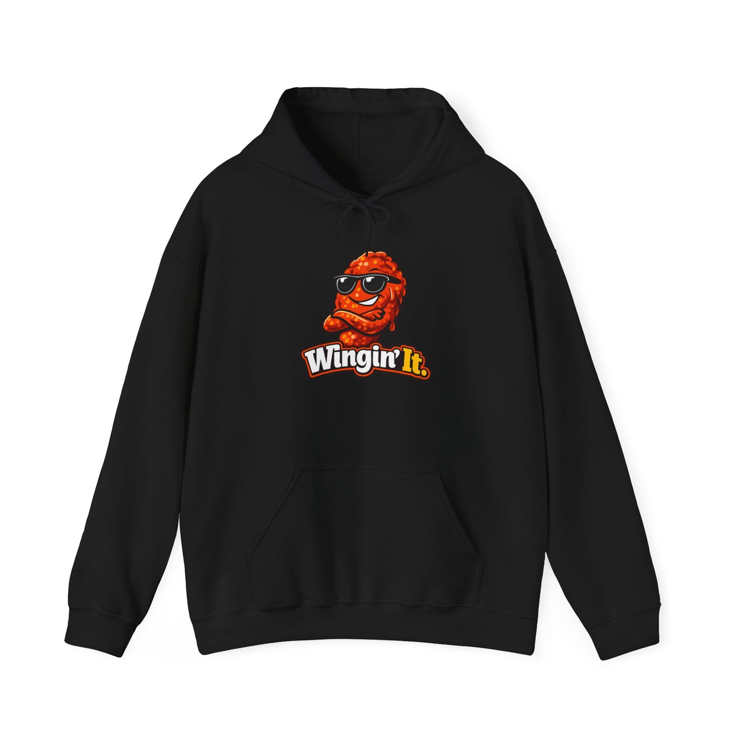 Wingin' It Chicken Wing Hoodie — Funny Foodie Comfort Pullover