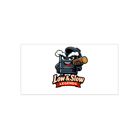 Low & Slow Legends Bumper Sticker — Funny BBQ Vinyl Decal