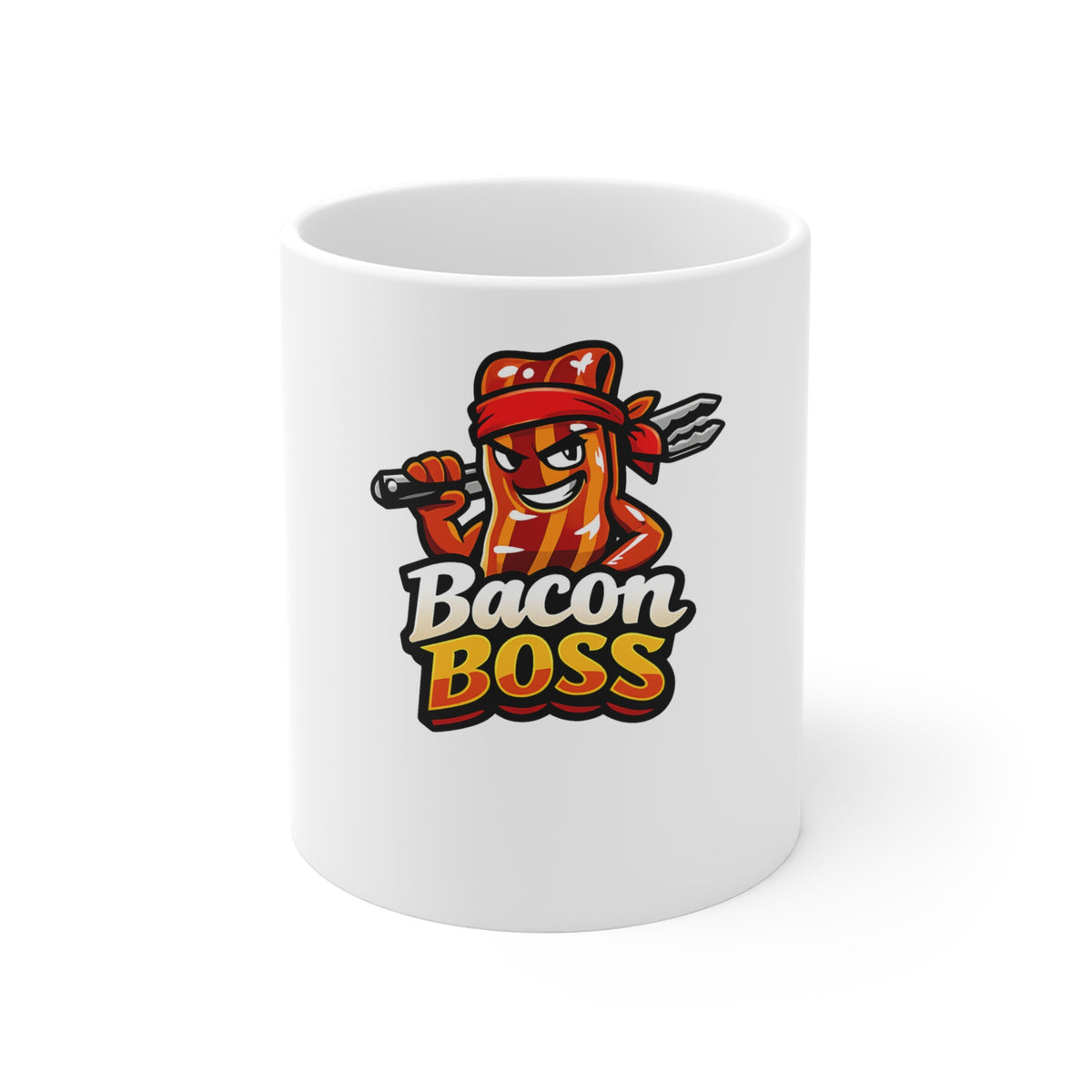 Bacon Boss Mug — Funny BBQ Coffee Mug, 11 oz