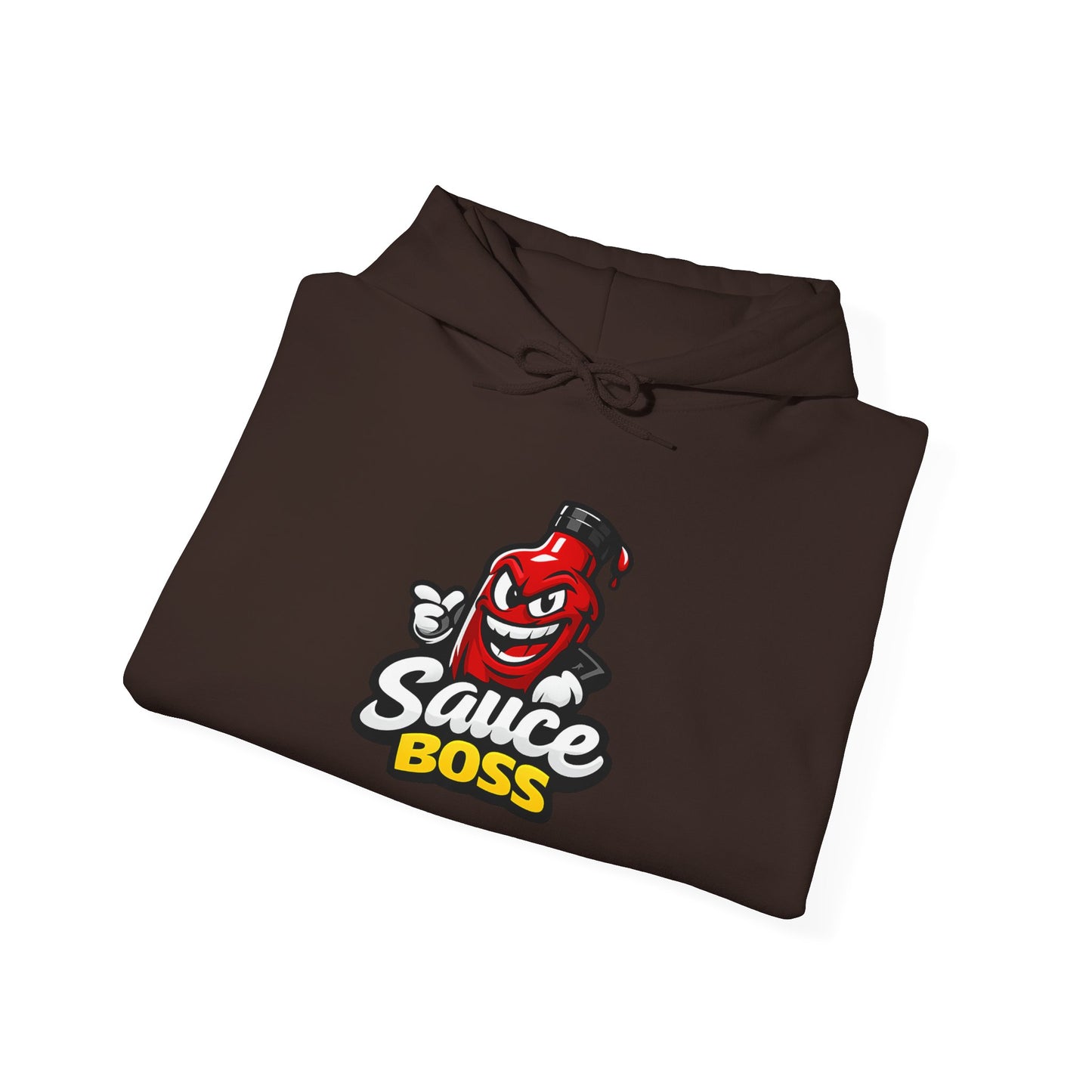 Sauce Boss Hoodie — Funny Hot Sauce Logo Pullover