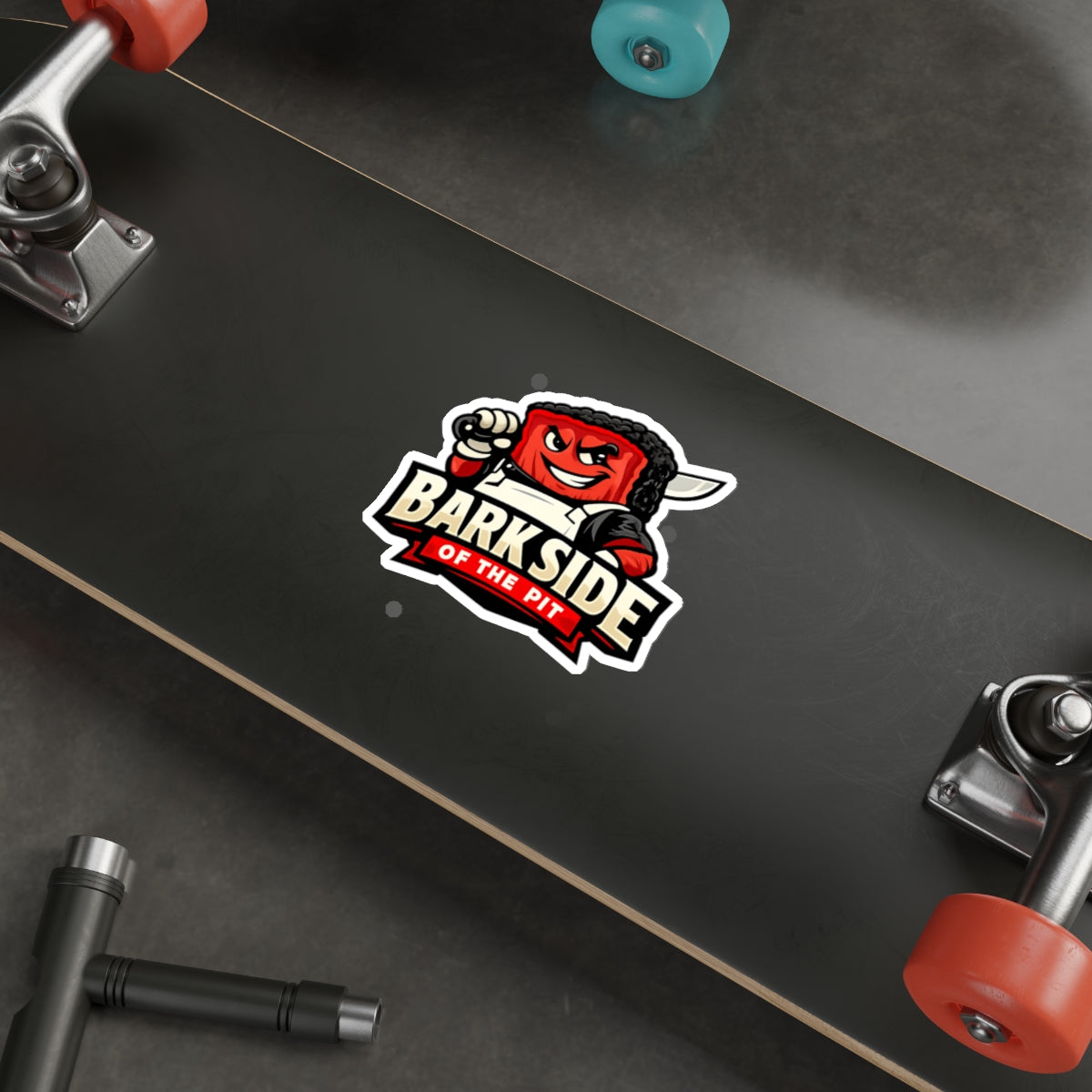 Barkside of the Pit Die-Cut Sticker — Funny BBQ Sticker