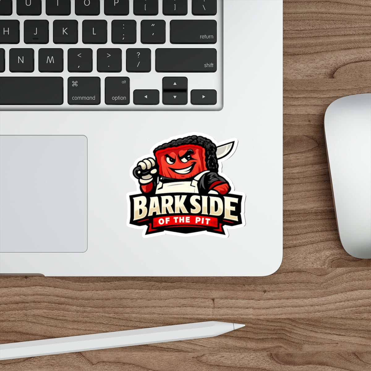 Barkside of the Pit Die-Cut Sticker — Funny BBQ Sticker