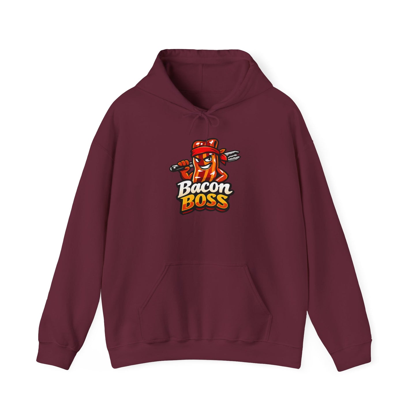 Bacon Boss Hoodie — Funny Chef Bacon Graphic Pullover