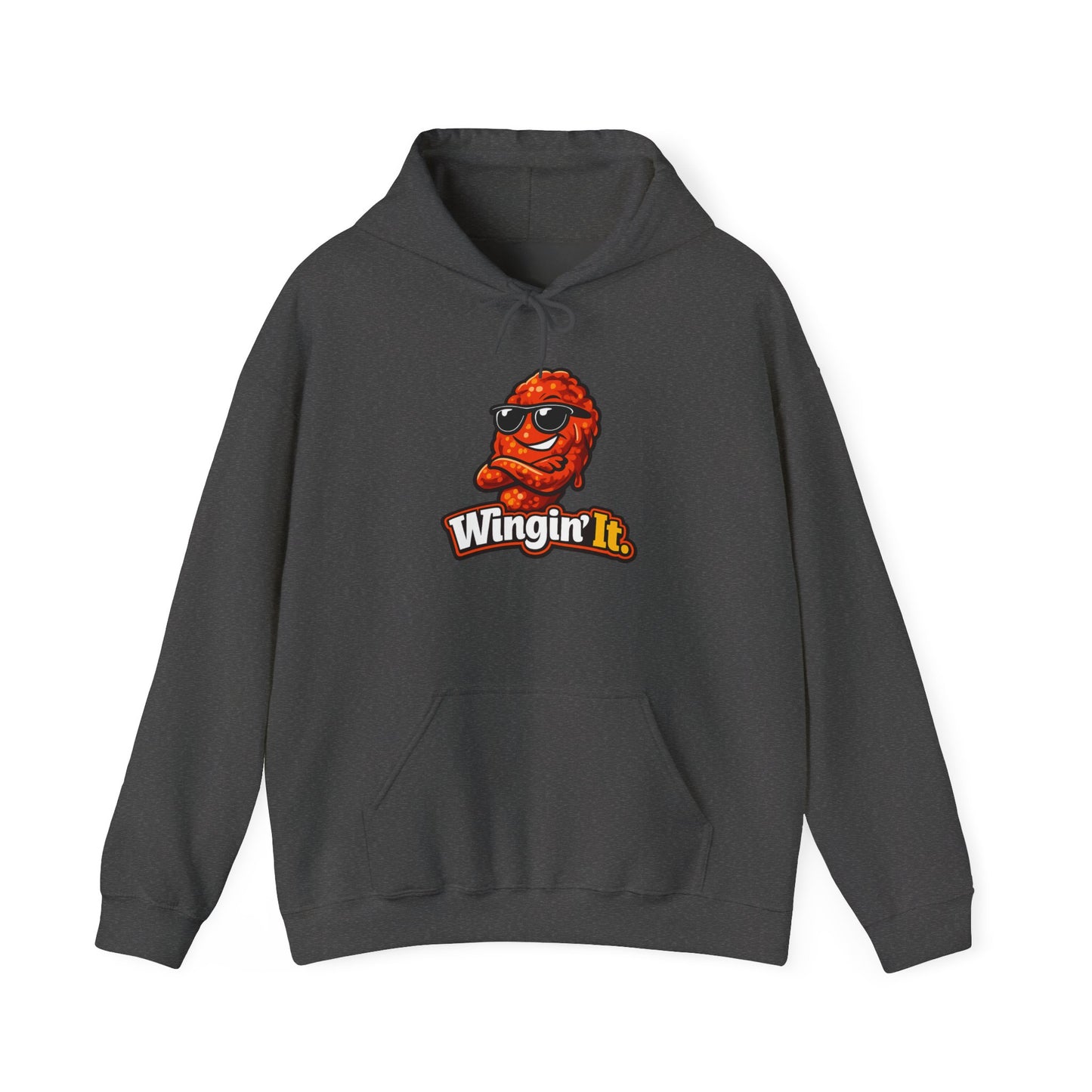 Wingin' It Chicken Wing Hoodie — Funny Foodie Comfort Pullover
