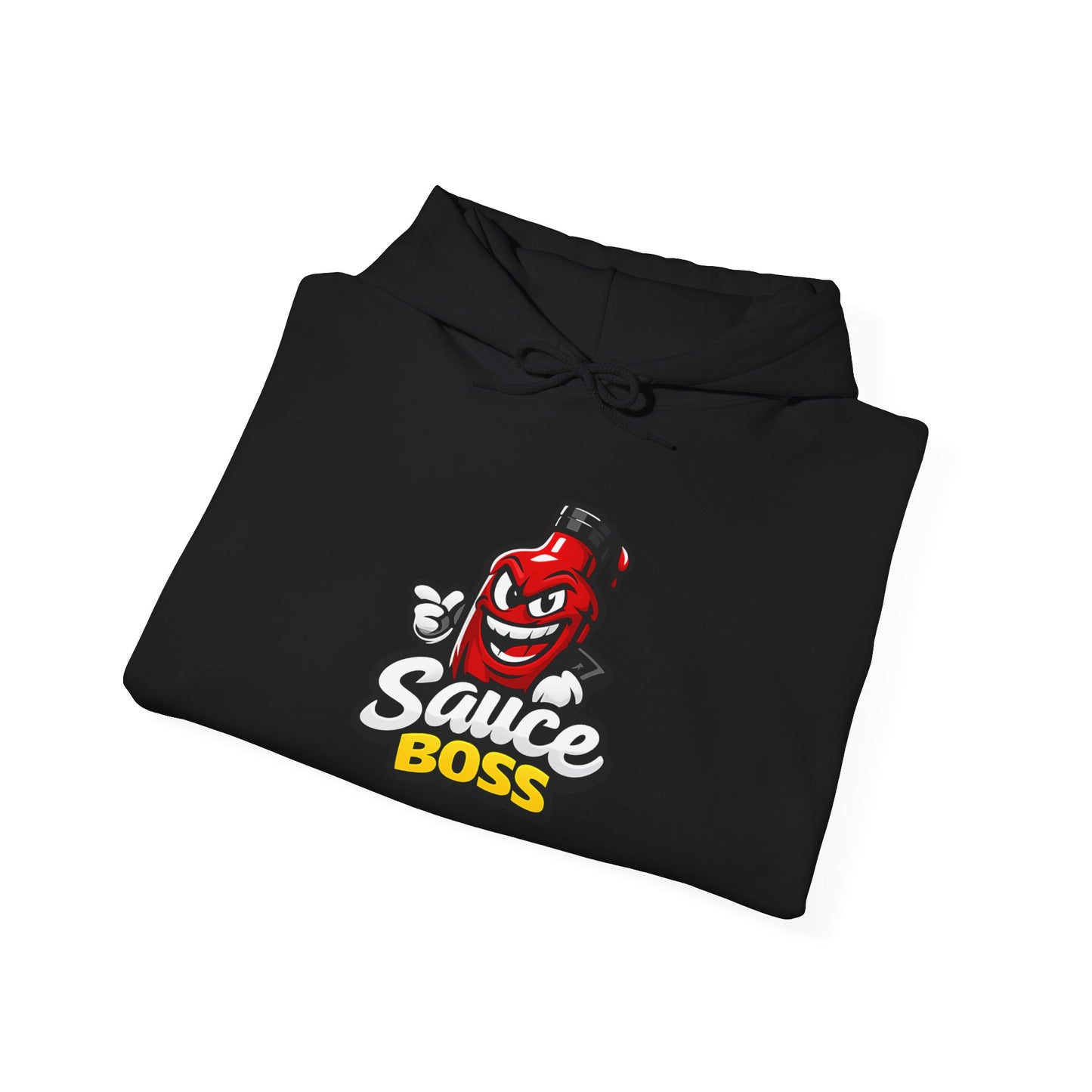 Sauce Boss Hoodie — Funny Hot Sauce Logo Pullover