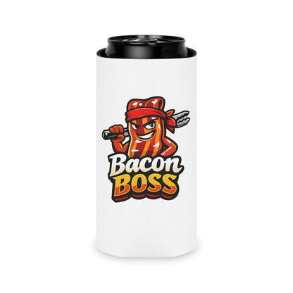 Bacon Boss Can Cooler — Funny BBQ Beer Koozie