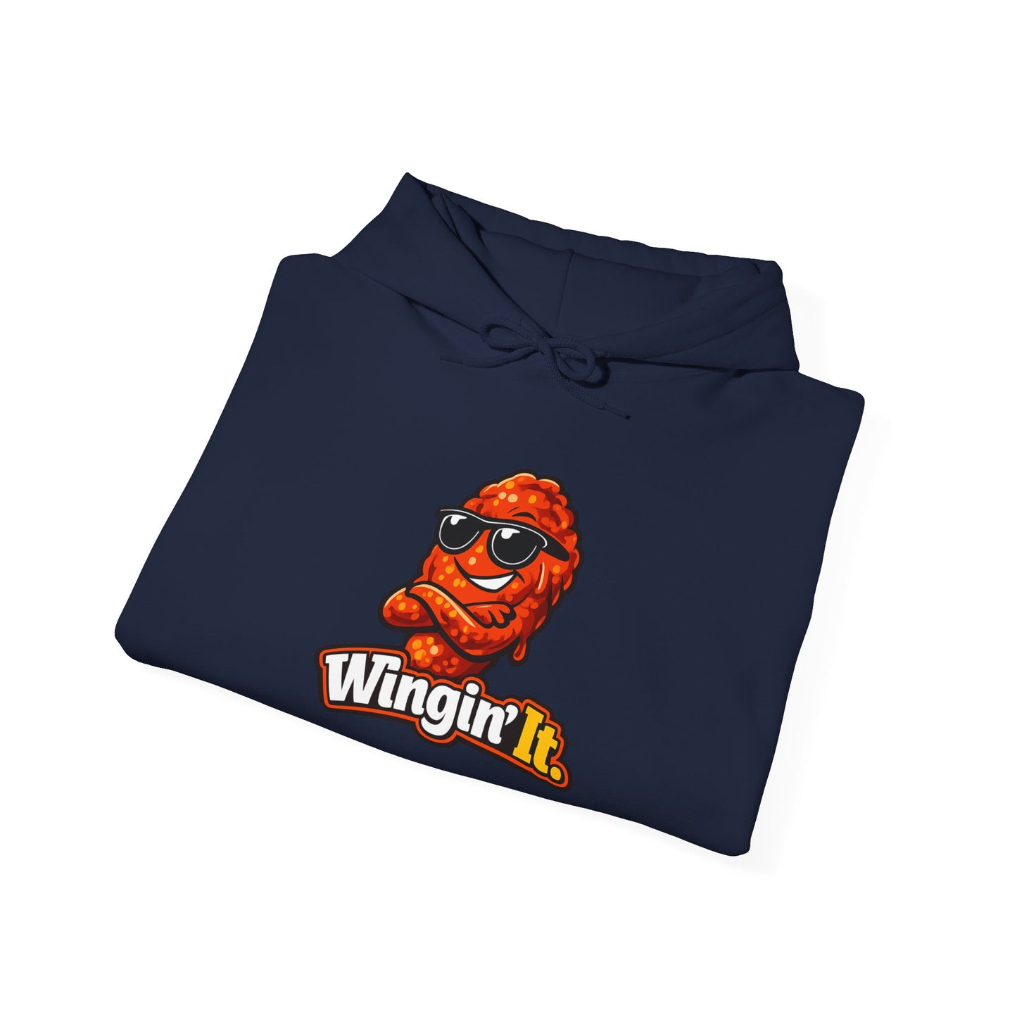 Wingin' It Chicken Wing Hoodie — Funny Foodie Comfort Pullover