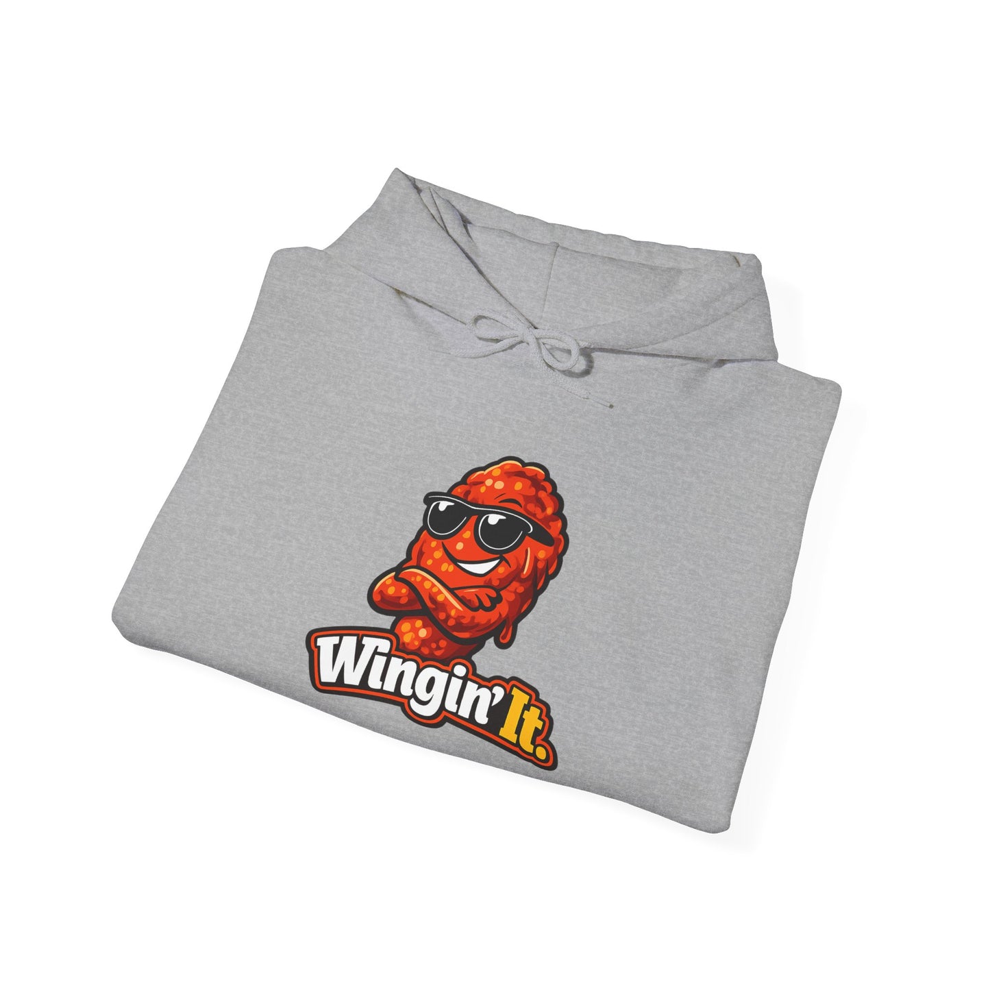Wingin' It Chicken Wing Hoodie — Funny Foodie Comfort Pullover