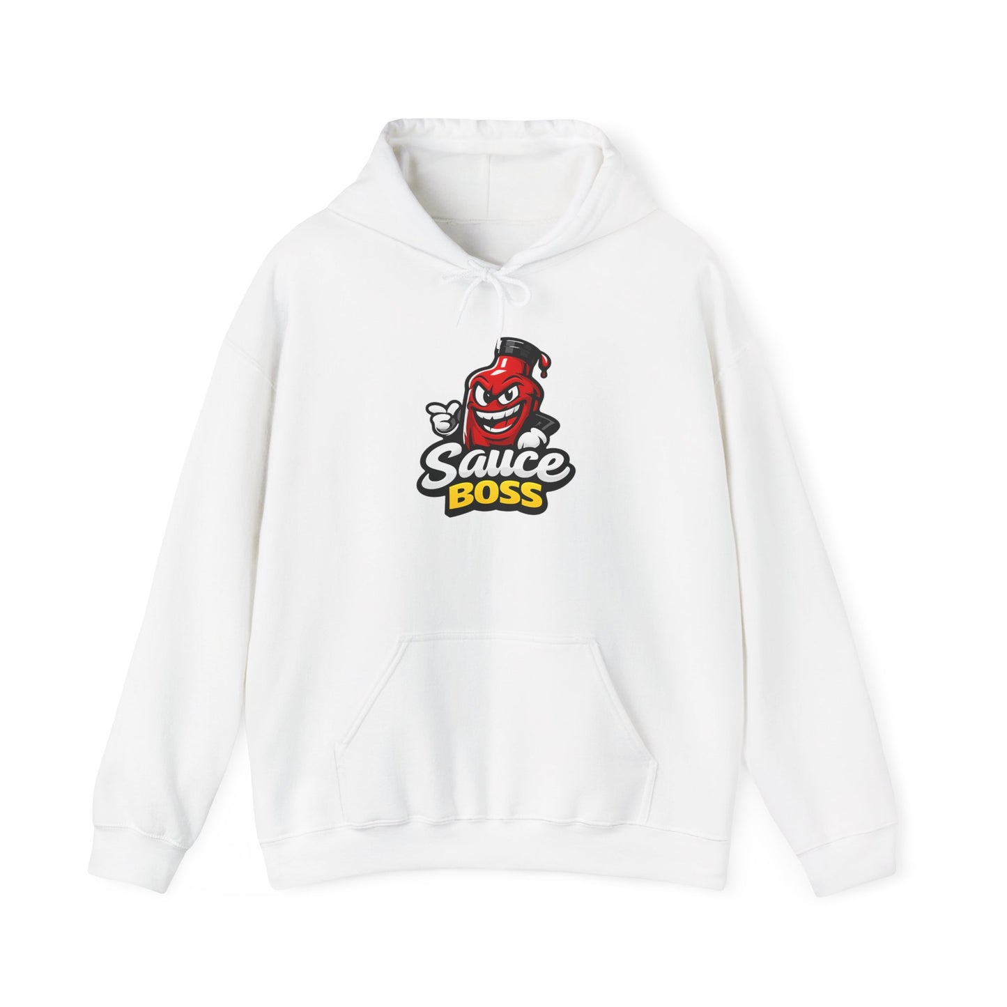 Sauce Boss Hoodie — Funny Hot Sauce Logo Pullover