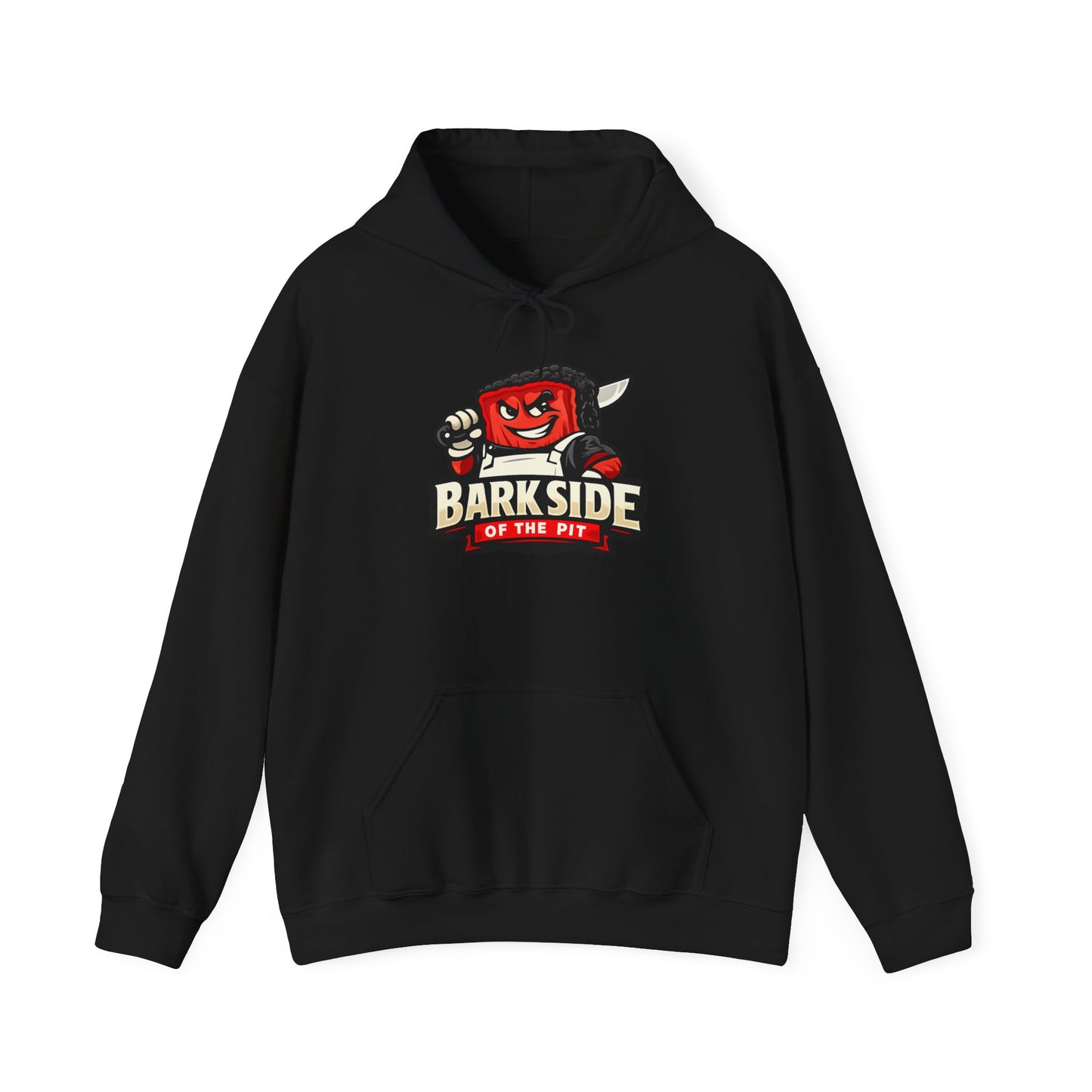 Barkside of the Pit Hoodie — Funny BBQ Grill Mascot Pullover