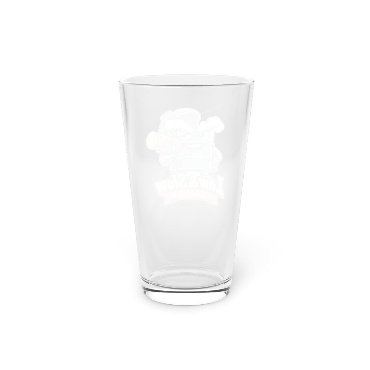 Low & Slow Legends Pint Glass — Funny BBQ Beer Glass, 16oz