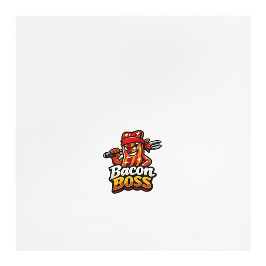 Bacon Boss Tea Towel — Funny BBQ Kitchen Towel