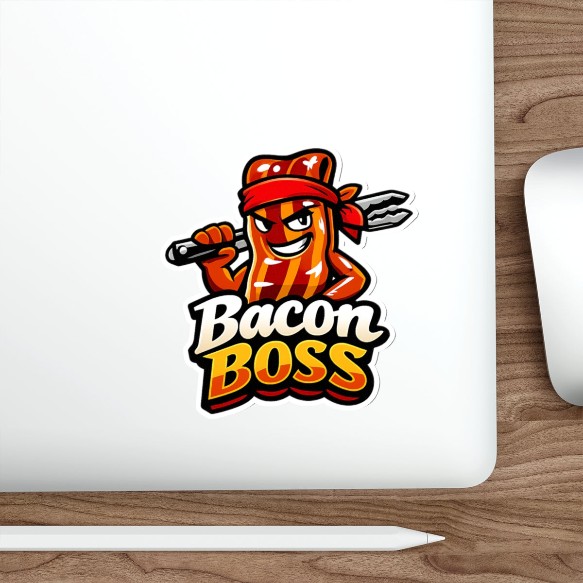 Bacon Boss Die-Cut Sticker — Funny BBQ Sticker