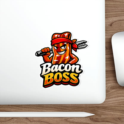 Bacon Boss Die-Cut Sticker — Funny BBQ Sticker