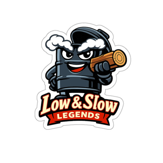 Low & Slow Legends Die-Cut Sticker — Funny BBQ Sticker