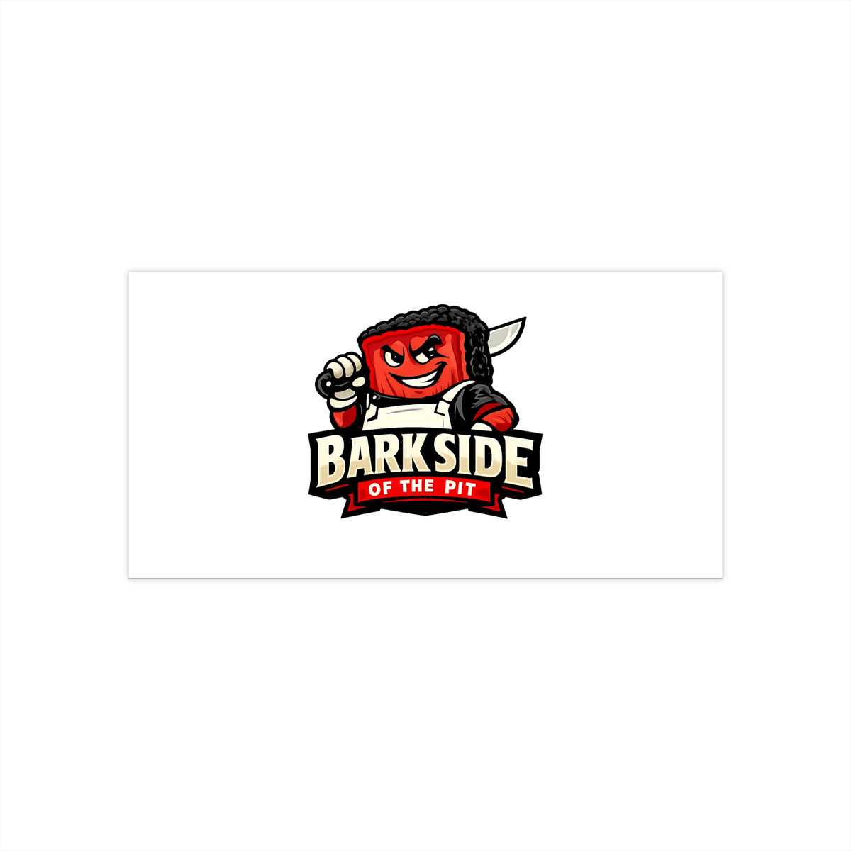 Barkside of the Pit Bumper Sticker — Funny BBQ Vinyl Decal