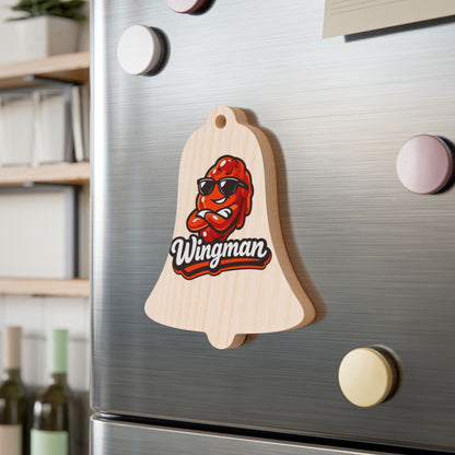 Wingman Wooden Ornament — Funny BBQ Christmas Ornament