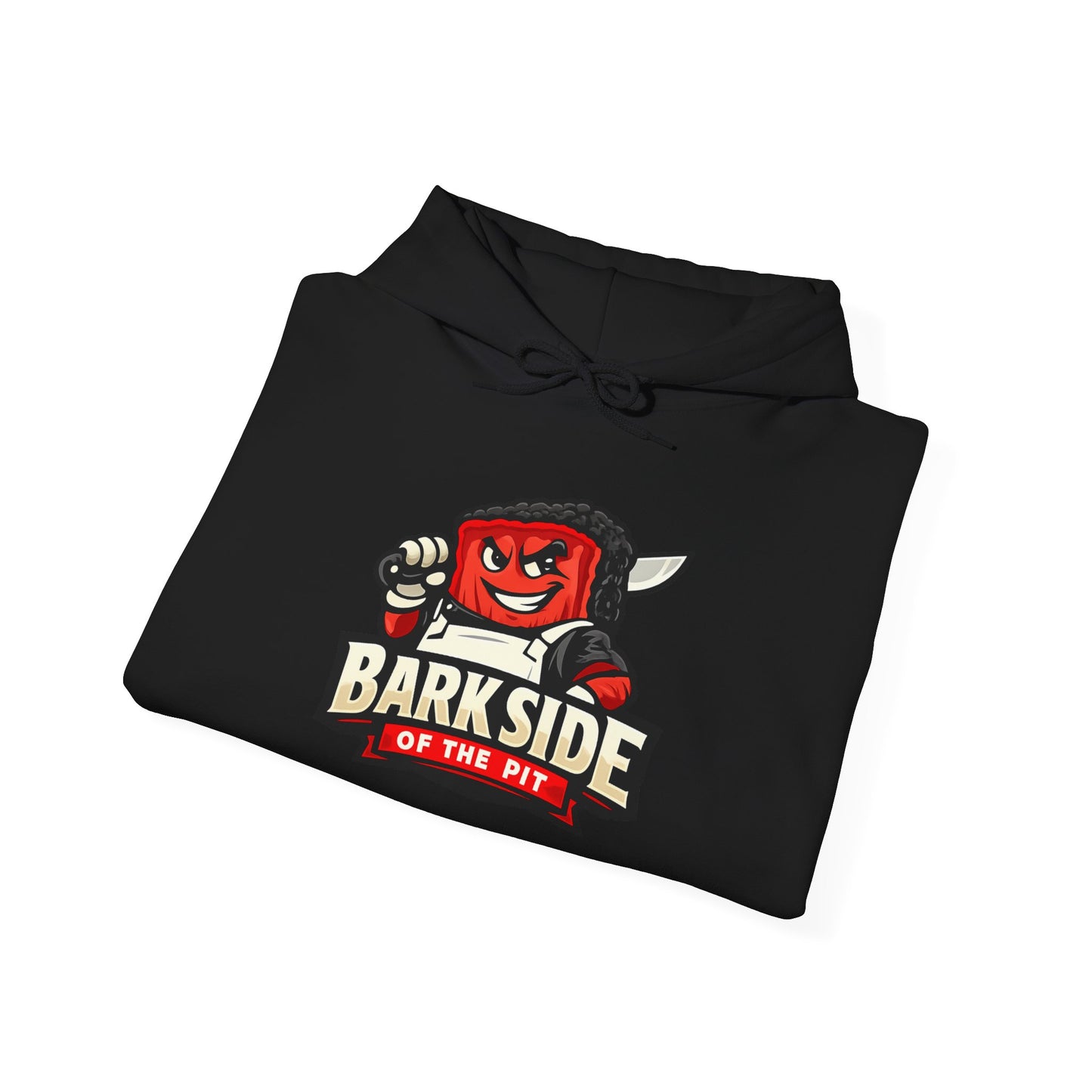 Barkside of the Pit Hoodie — Funny BBQ Grill Mascot Pullover