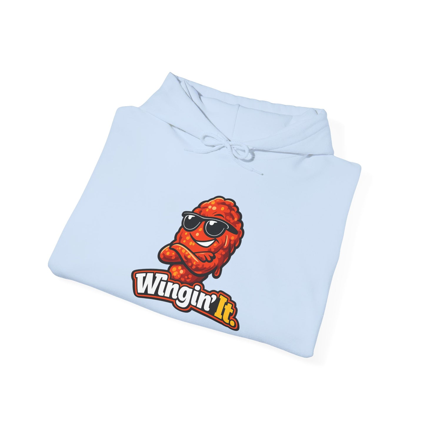 Wingin' It Chicken Wing Hoodie — Funny Foodie Comfort Pullover