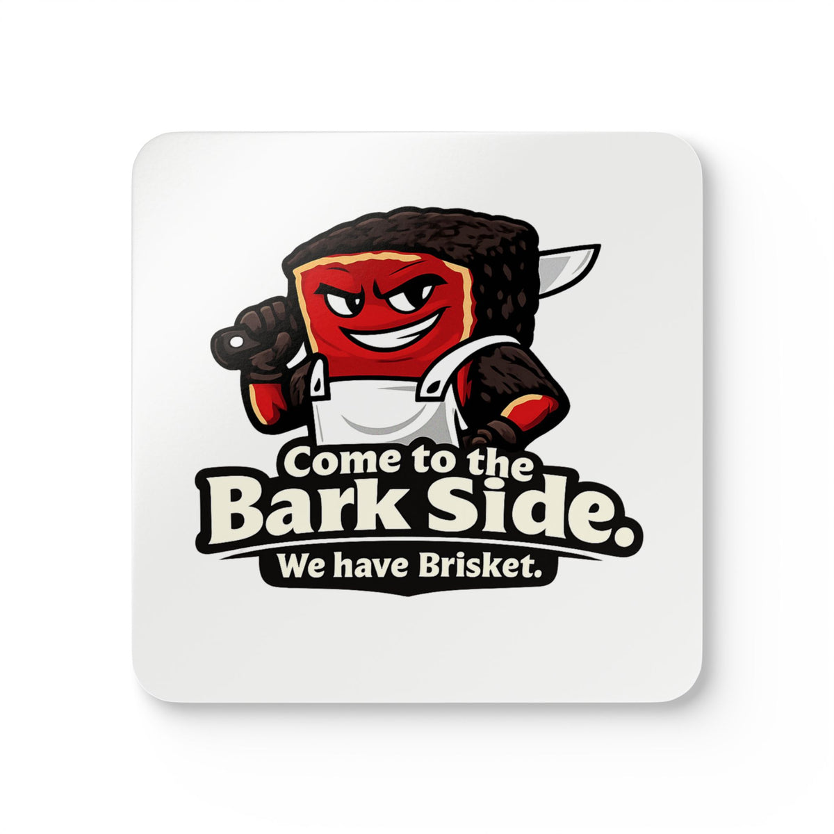 Come to the Bark Side Coasters — Funny BBQ Cork Coaster Set of 4