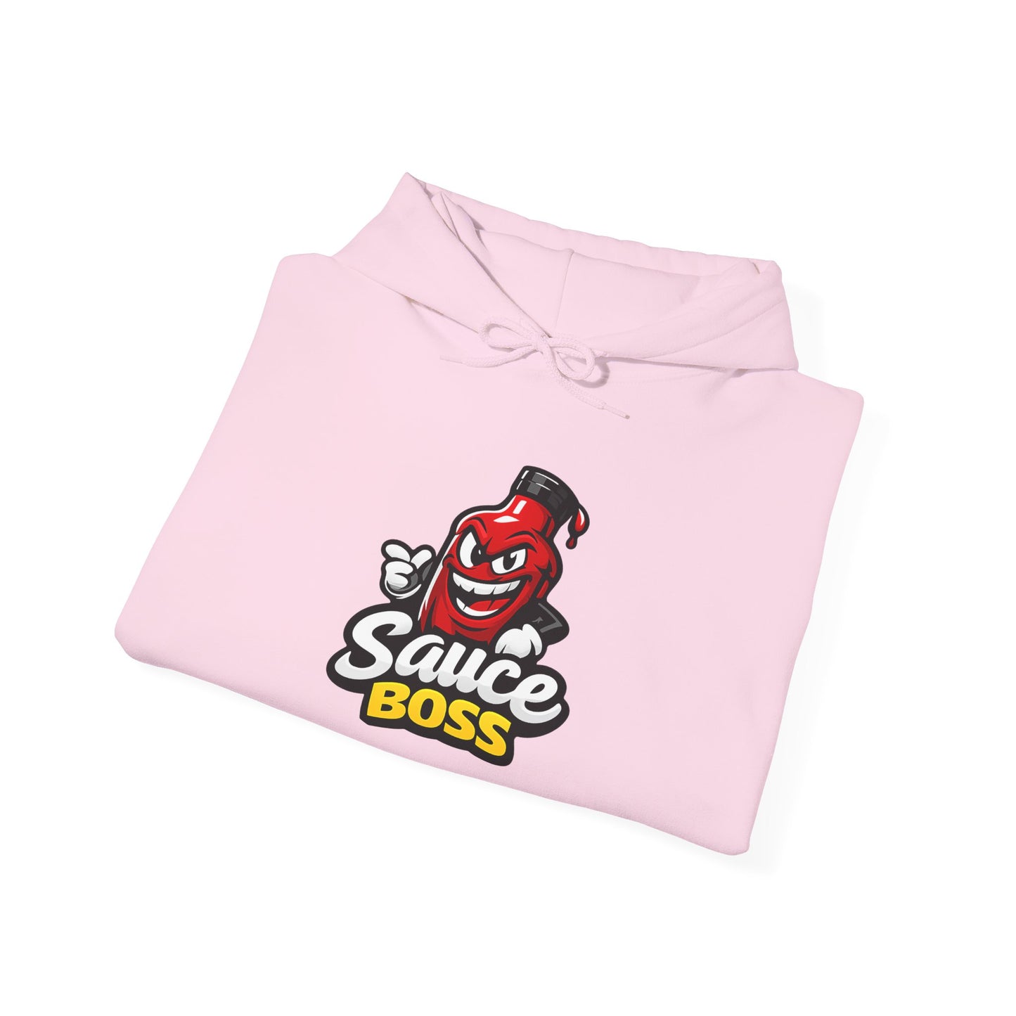 Sauce Boss Hoodie — Funny Hot Sauce Logo Pullover