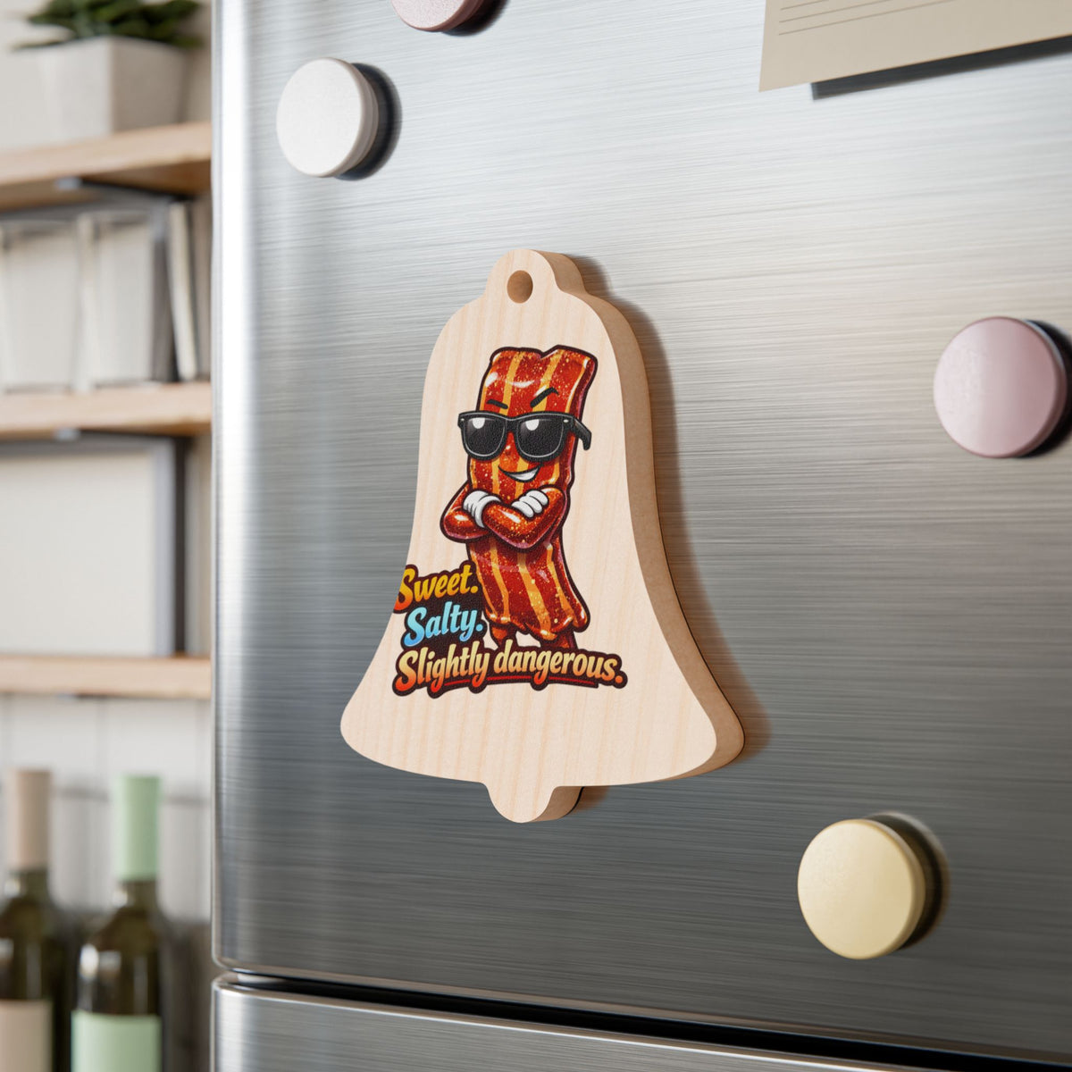 Sweet, Salty & Slightly Dangerous Wooden Ornament — Funny BBQ Christmas Ornament
