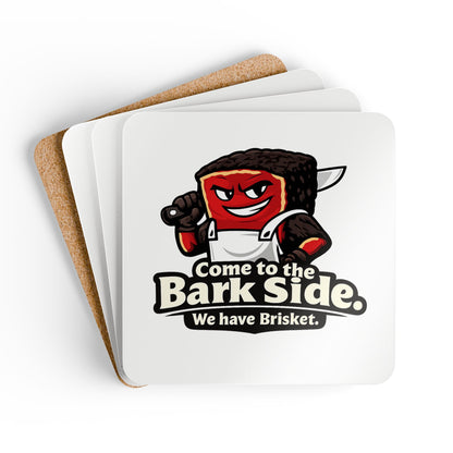 Come to the Bark Side Coasters — Funny BBQ Cork Coaster Set of 4