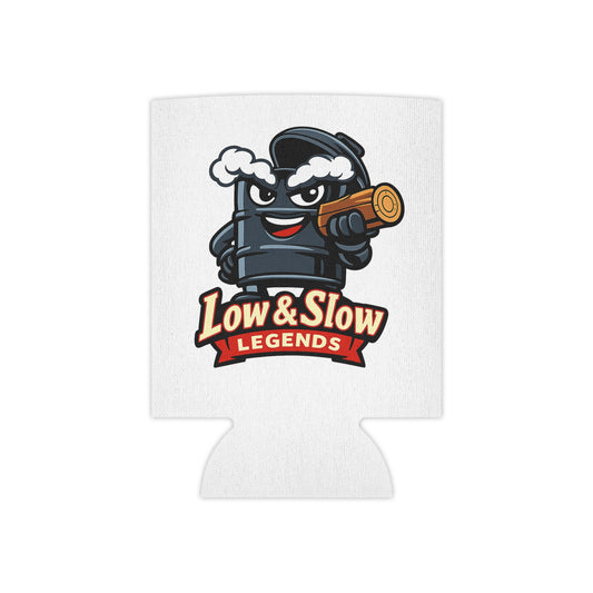 Low & Slow Legends Can Cooler — Funny BBQ Beer Koozie