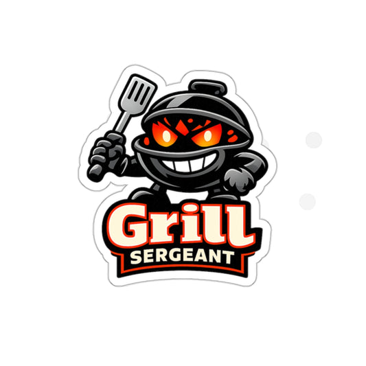 Grill Sergeant Die-Cut Sticker — Funny BBQ Sticker