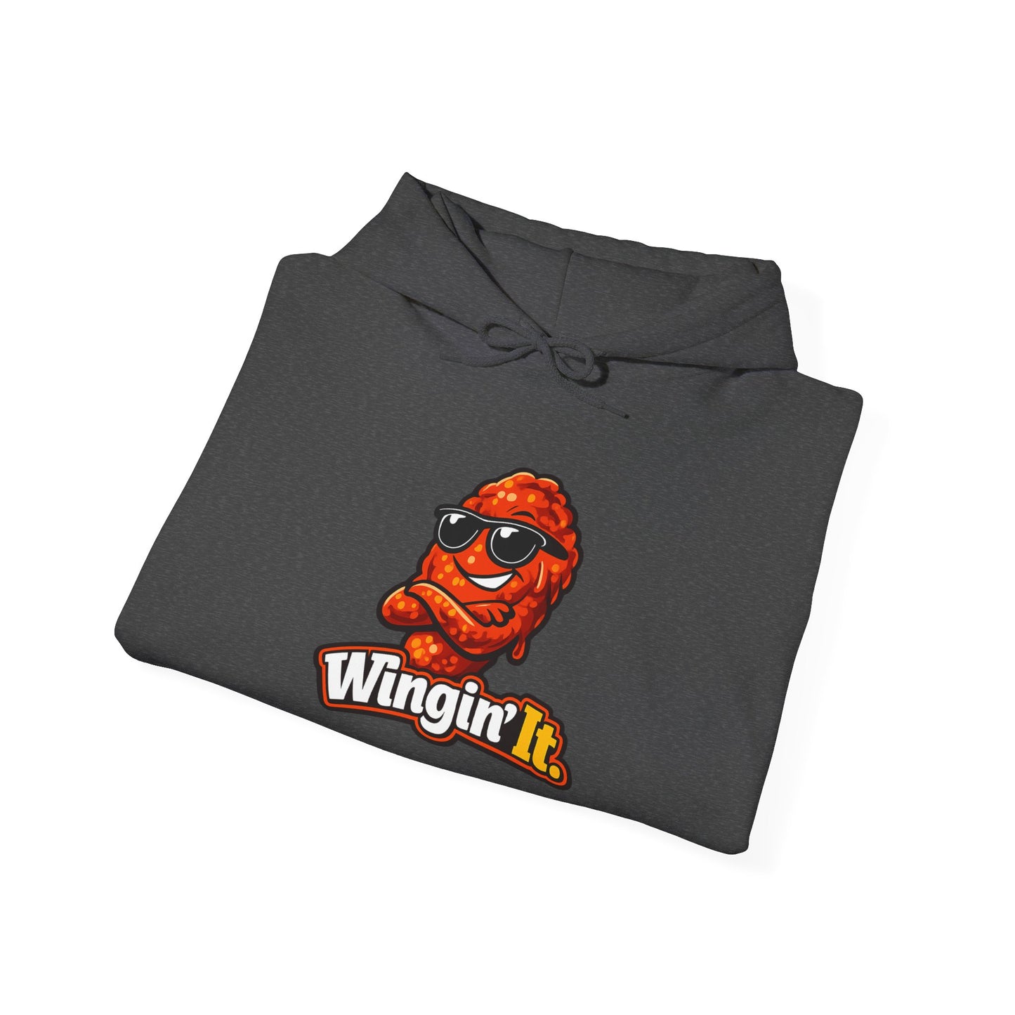 Wingin' It Chicken Wing Hoodie — Funny Foodie Comfort Pullover